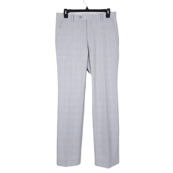 Alfani Men's Slim-Fit Tech Stretch 2-Piece Suit Light Grey Plaid 38S 30x30 NWT - Picture 9 of 13